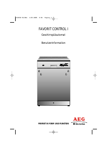 Bedienungsanleitung AEG-Electrolux FCONTROLID Geschirrspüler