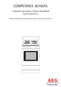 Mode d’emploi AEG-Electrolux Competence 20105FA-W Cuisinière