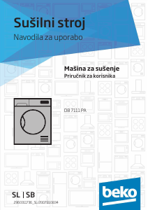 Priročnik BEKO DB 7111 PA Sušilni stroj