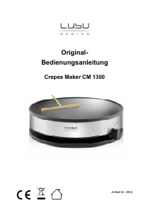 Handleiding Caso CM 1300 Crepemaker