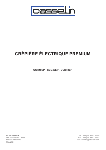 Handleiding Casselin CCC40EP Crepemaker