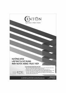 Hướng dẫn sử dụng Centon WH8558EP Ấm đun sôi