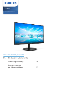 Instrukcja Philips 220V8L Monitor LED