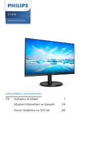 Kullanım kılavuzu Philips 220V8L LED ekran