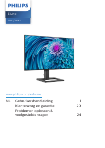 Handleiding Philips 241E2FD E Line LED monitor