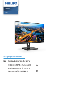 Handleiding Philips 243S1 S Line LED monitor