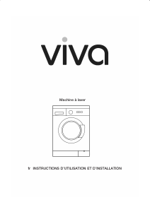 Mode d’emploi Viva WFV12E00FF Lave-linge