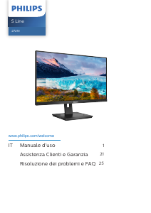Manuale Philips 272S1M S Line Monitor LED