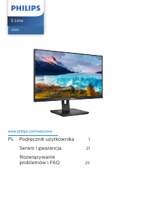 Instrukcja Philips 272S1M S Line Monitor LED