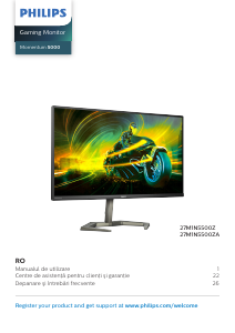 Manual Philips 27M1N5500ZA Momentum 5000 Monitor LED