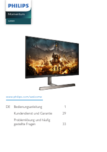 Bedienungsanleitung Philips 329M1RV Momentum LED monitor