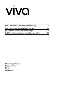 Handleiding Viva VVA92E250 Afzuigkap