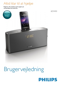Brugsanvisning Philips AJ7245D Højttalerdock