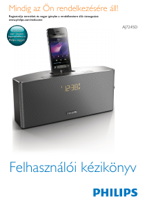 Használati útmutató Philips AJ7245D Hangszóró dokkoló