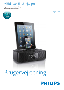 Brugsanvisning Philips AJ7260D Højttalerdock