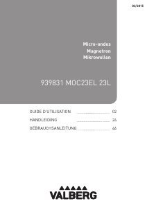 Handleiding Valberg MOC23EL Magnetron