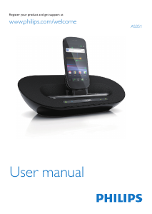 Manual Philips AS351 Speaker Dock