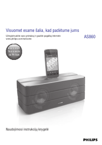 Vadovas Philips AS860 Garsiakalbio dokas