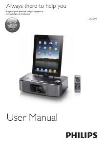 Manual Philips DC295 Speaker Dock
