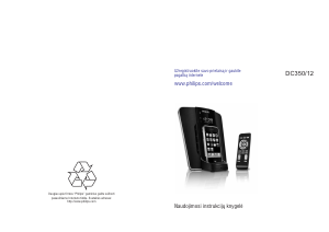 Vadovas Philips DC350 Garsiakalbio dokas