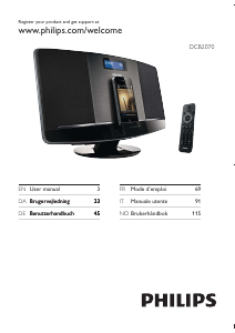 Mode d’emploi Philips DCB2070 Station d’accueil
