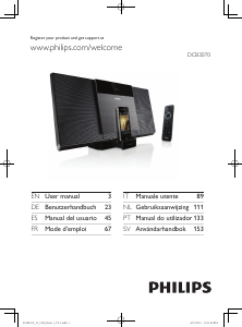 Manual Philips DCB3070 Speaker Dock