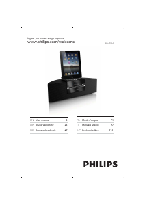 Manuale Philips DCB352 Sistema docking con altoparlanti