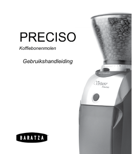 Handleiding Baratza Preciso Koffiemolen