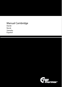 Manual de uso Thermex Cambridge Campana extractora