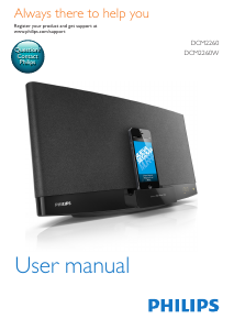 Manual Philips DCM2260 Speaker Dock