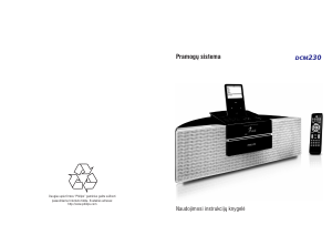 Vadovas Philips DCM230 Garsiakalbio dokas