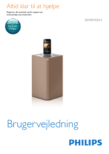 Brugsanvisning Philips DCM3155 Højttalerdock