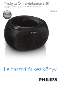 Használati útmutató Philips AZ100B Sztereóberendezés