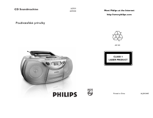 Návod Philips AZ101 Stereo súprava