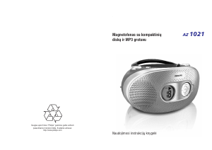 Vadovas Philips AZ1021 Stereofoninis rinkinys