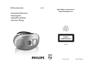 Bruksanvisning Philips AZ1021 Stereoanläggning