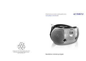 Vadovas Philips AZ1046 Stereofoninis rinkinys