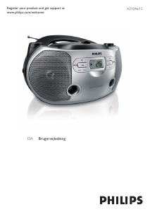 Brugsanvisning Philips AZ1046 Stereo sæt