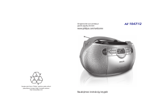 Vadovas Philips AZ1047 Stereofoninis rinkinys