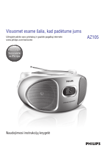 Vadovas Philips AZ105C Stereofoninis rinkinys