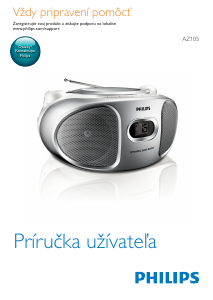 Návod Philips AZ105C Stereo súprava