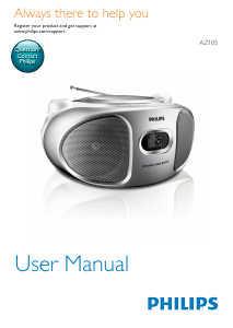 Manual Philips AZ105G Stereo-set