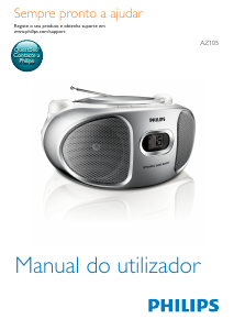 Manual Philips AZ105N Aparelho de som