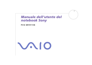 Manuale Sony Vaio PCG-GRV516G Notebook