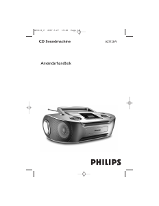 Bruksanvisning Philips AZ1123W Stereoanläggning