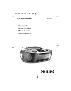 Bedienungsanleitung Philips AZ1123W Stereoanlage