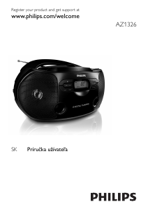 Návod Philips AZ1326 Stereo súprava