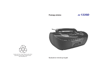 Vadovas Philips AZ1330D Stereofoninis rinkinys