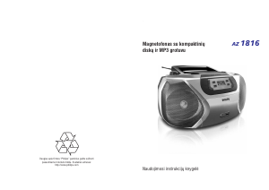 Vadovas Philips AZ1816 Stereofoninis rinkinys