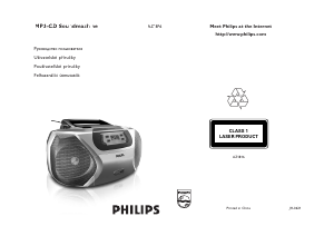 Návod Philips AZ1816 Stereo súprava